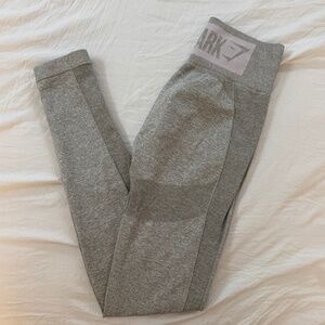 Gymshark logo leggings green and pink size XS